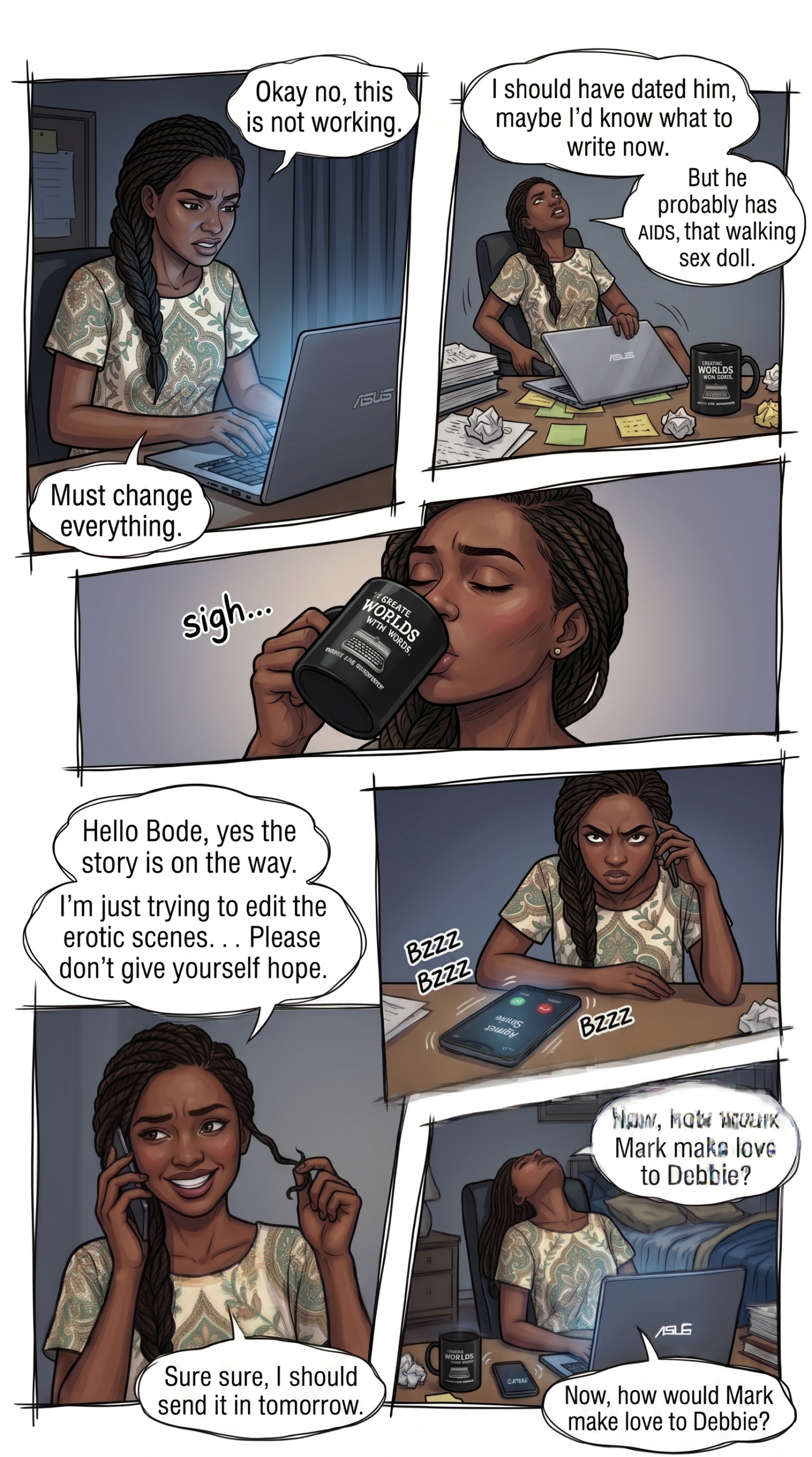 Writing Oxygen, A One-Short Nigerian Web Comic, by the Fablingverse, written by Fabling Pam - Page 3